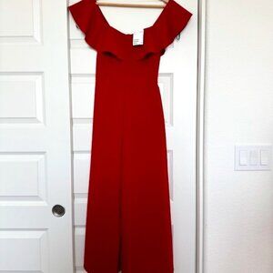 Off the Shoulder Wide Leg Jumpsuit